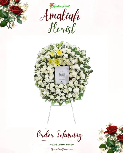 Krans Bunga Duka Cita di Rembun
